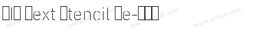 DIN Next Stencil Me字体转换